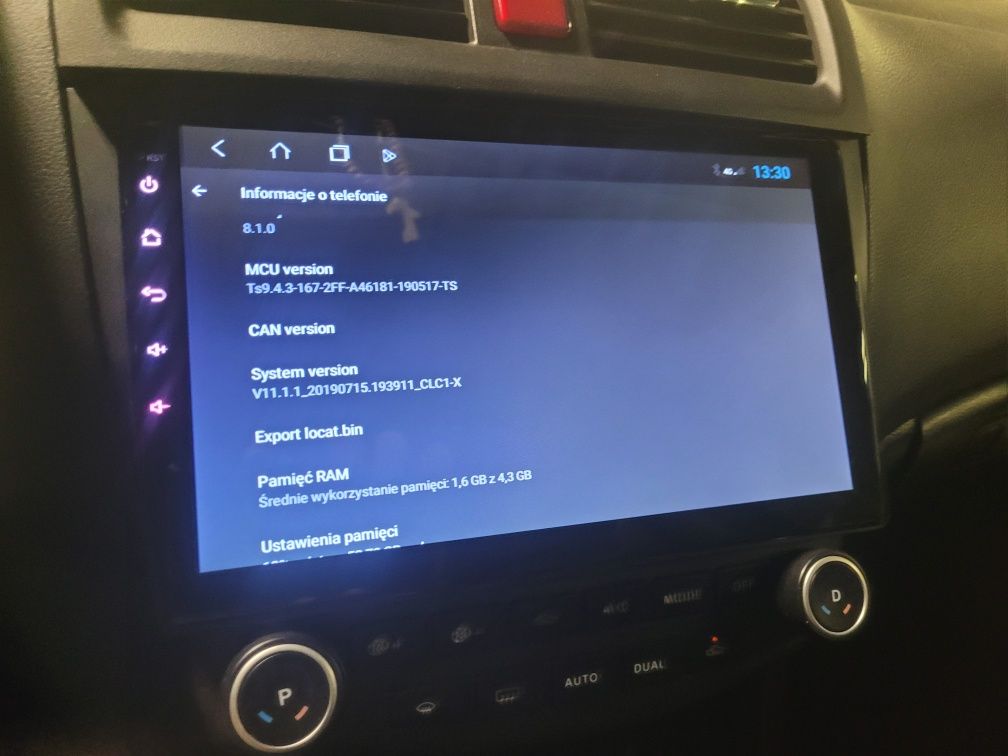Radio android 2 din honda accord 7
