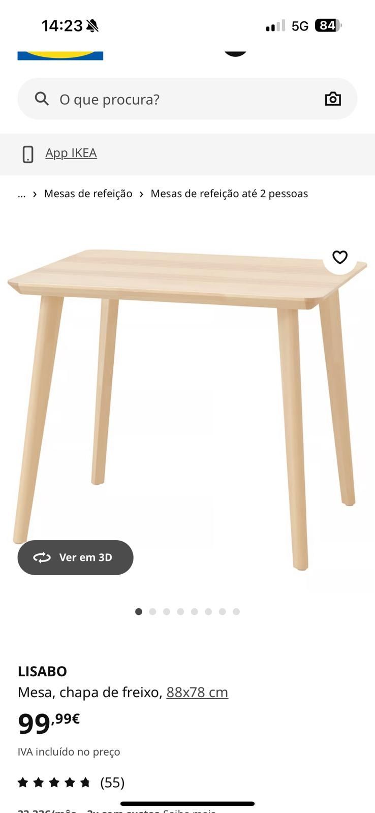 Mesa "Lisabo" impecável