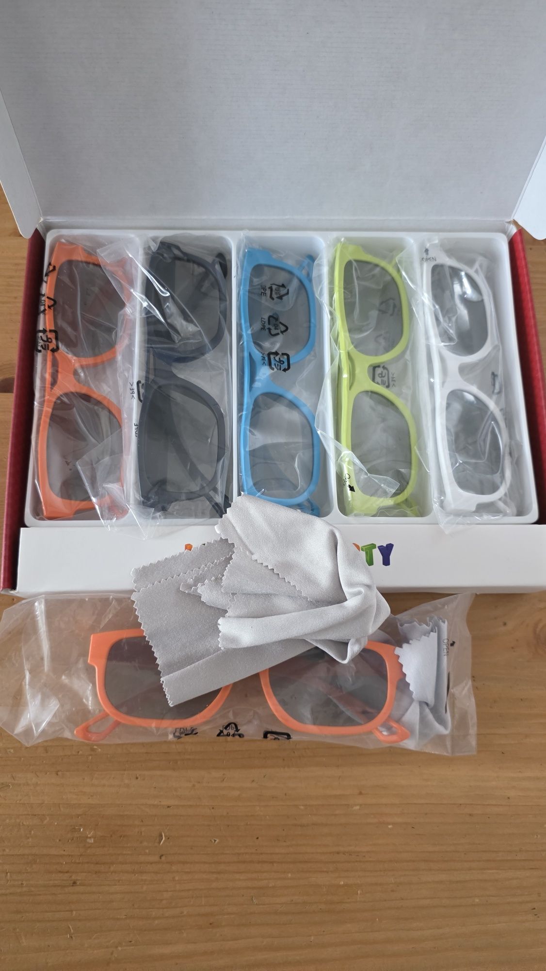 Okulary 3d lg zestaw nowe u sztuk