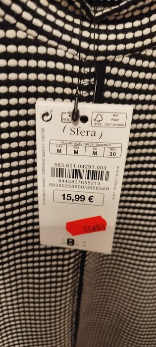 Bluzka damska czarno biała