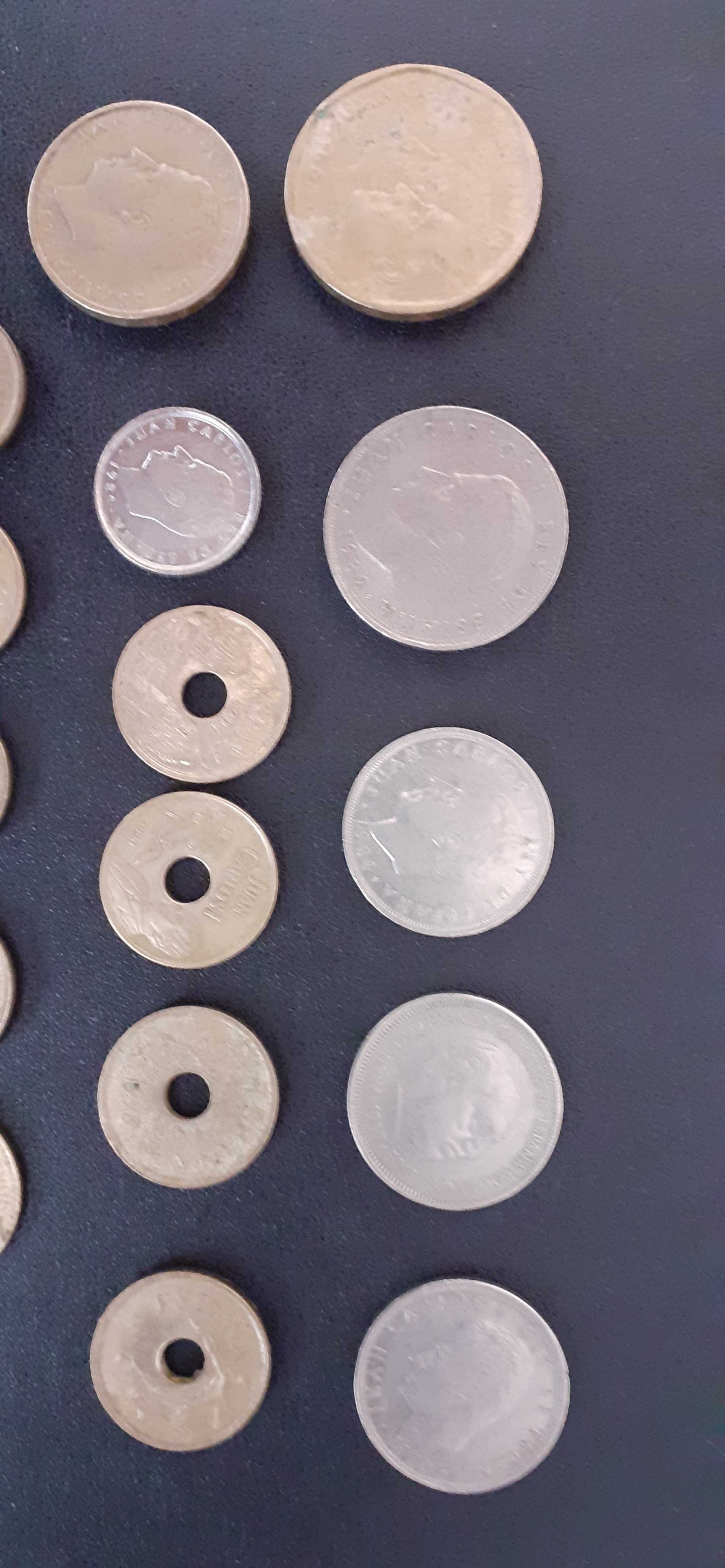 Monety Hiszpanii zestaw 25 sztuk.