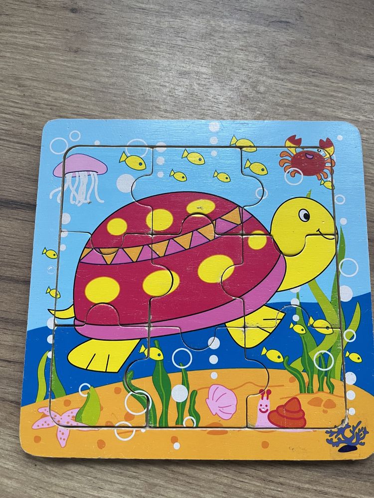 Puzzle dla dzieci 2 3 lata 7 szt książka gratis