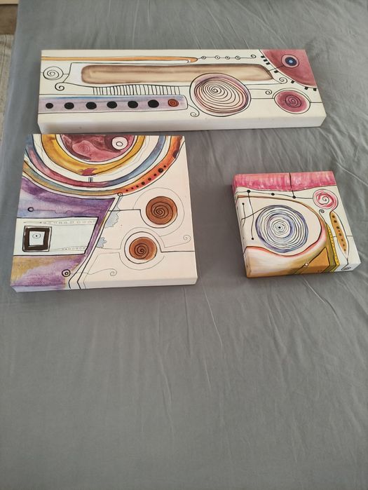 Conjunto de quadros coloridos da marca Lamson