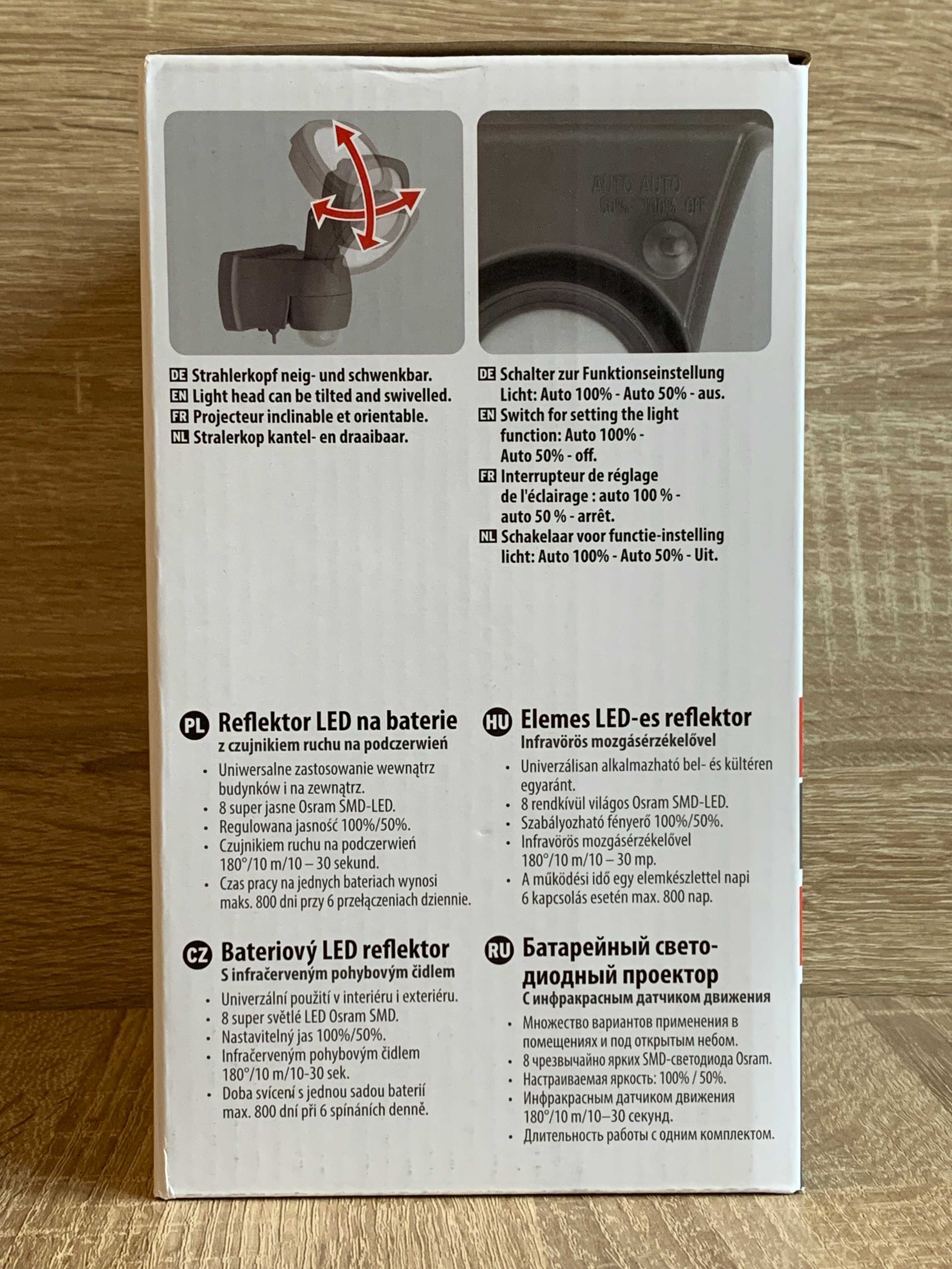 Lampa LED z bateriami Brennenstuhl LUFOS 400 z czujn. zmierzchowo-ruch