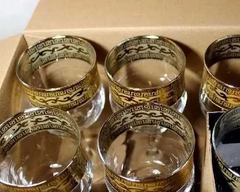 Набор бокалов  Promsiz для вина с золотым декором Гусь-Хрустальный "