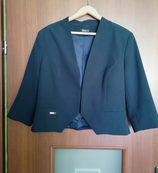Bolerko eleganckie  granatowe do sukienki lub spódnicy rozmiar 46 Edan