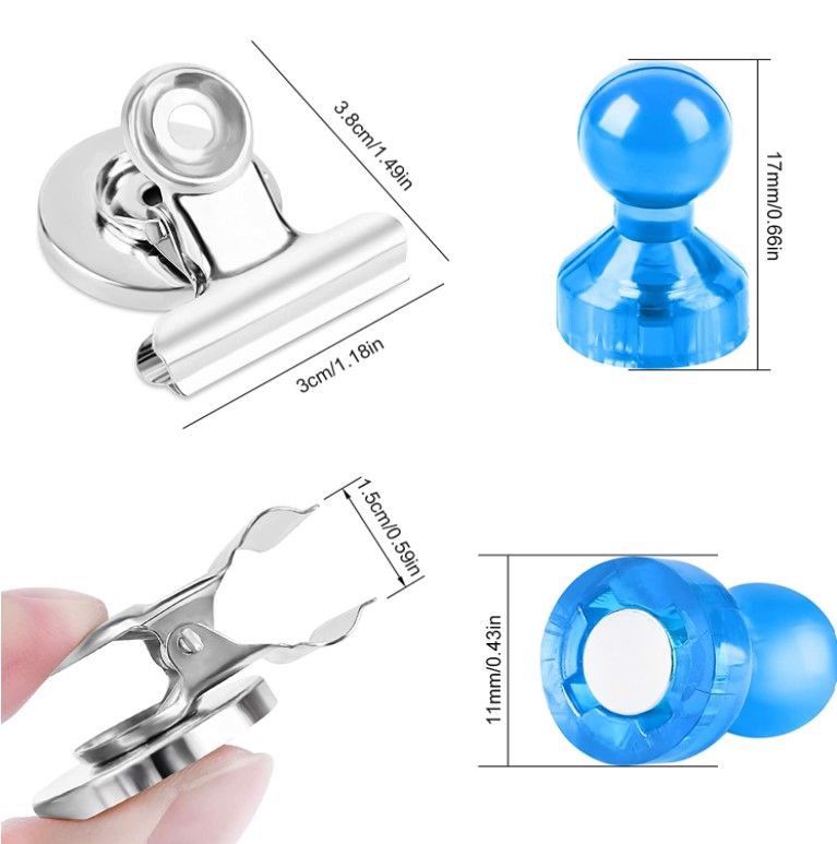 magnesy na lodówkę tablicę magnetyczną 12 sztuk
