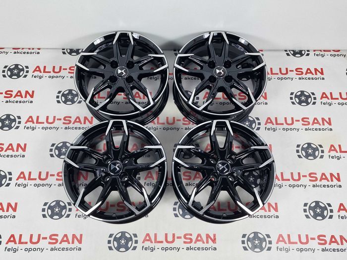 NOWE oryginalne alufelgi DS 16" 4x108 DS3 DS4 DS5 - Czarny
