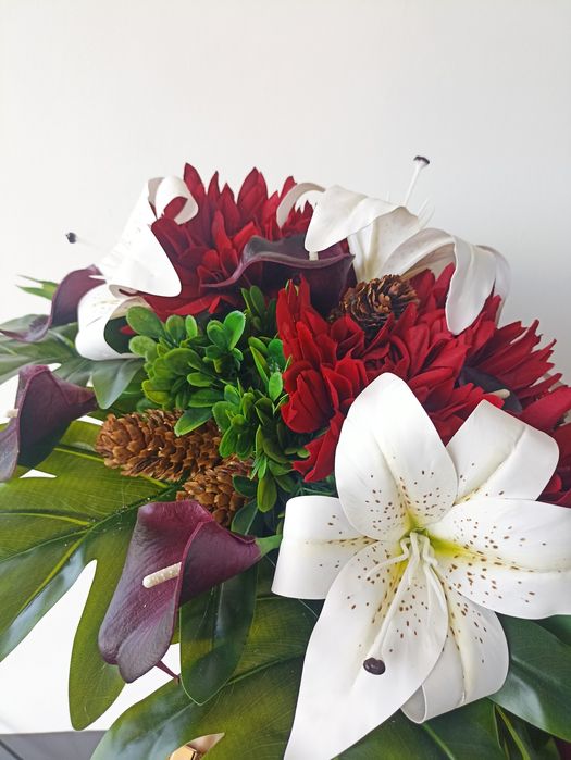 Stroik Z Kwiatami Sztucznymi Do Domu Ogrodu Na Balkon Cmentarz