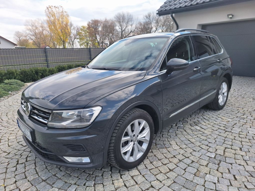 VW Tiguan II 2017r. 2,0 tdi 150 KM DSG7 4x4 łopatki, hak
