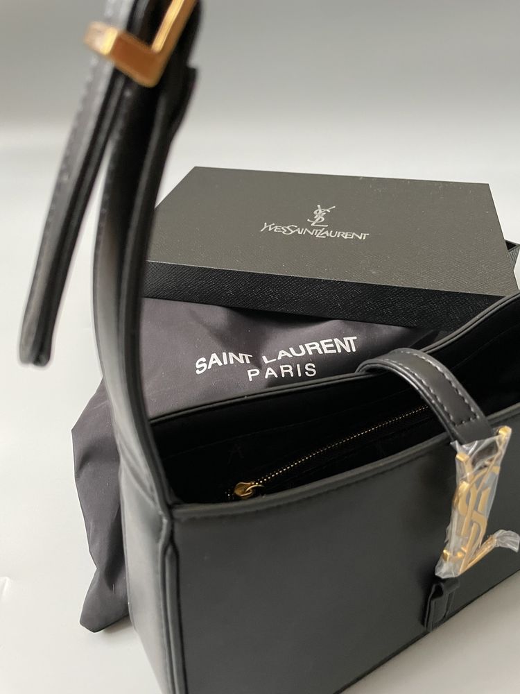 Шкіряна сумка з повною комплектацією yves saint laurent ysl