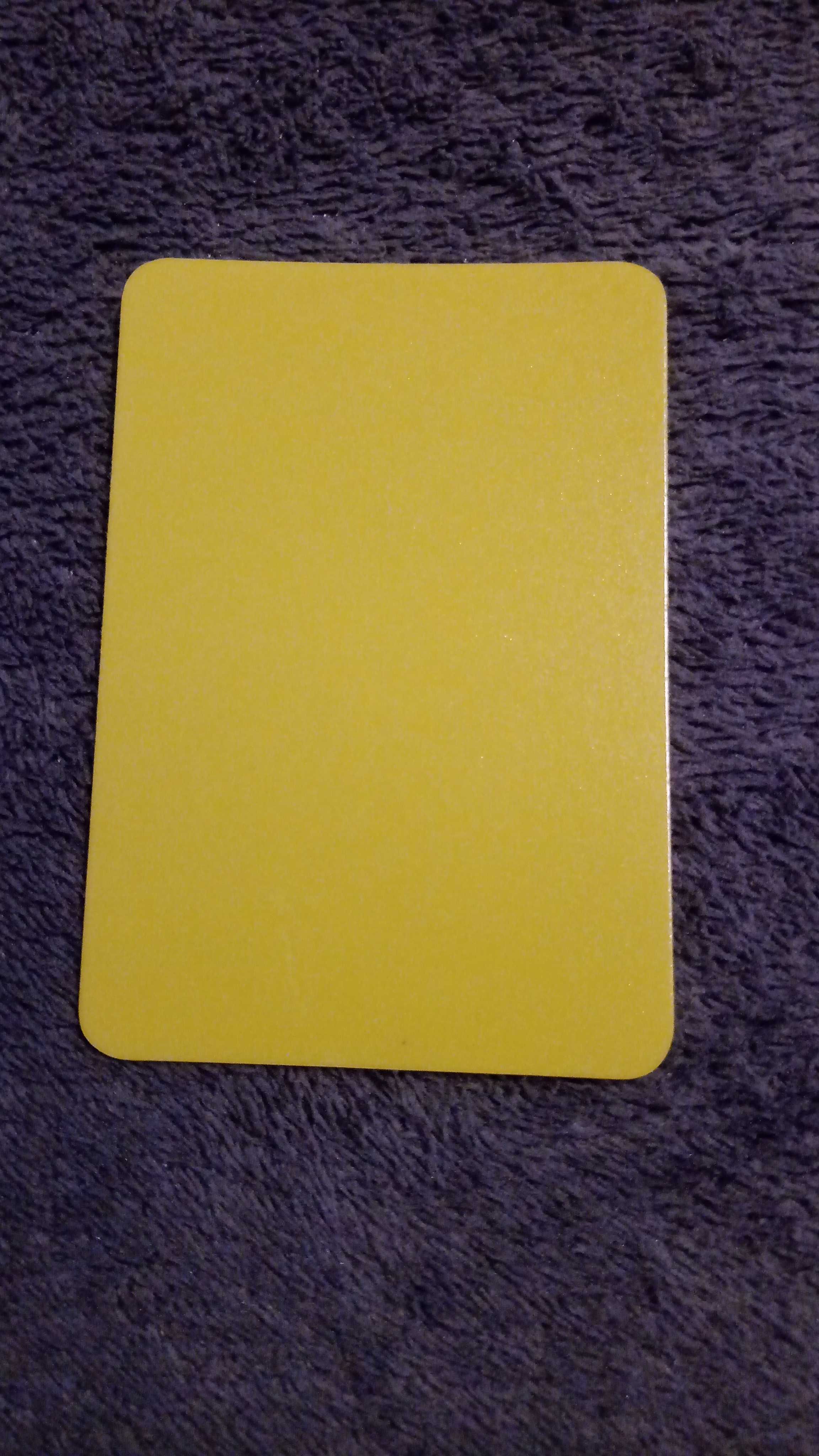 Kartki dla sędziego piłkarskie żółta czerwona 2 szt plastik tworzywo