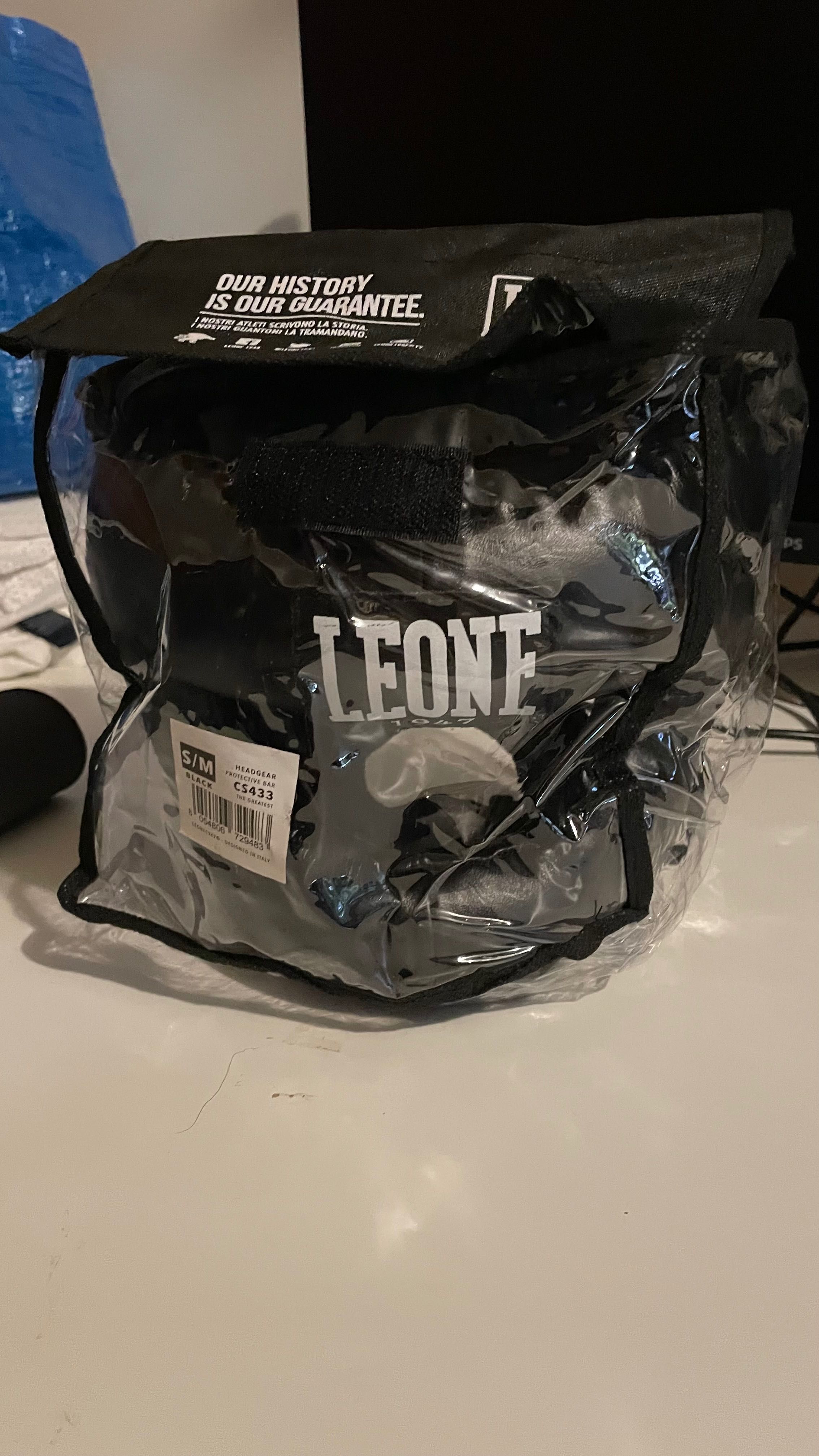 Capacete Leone para Kickboxing e Boxe – Novo, Nunca Usado!