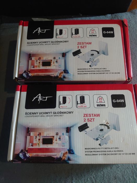 Ścienny uchwyt głośnikowy Art G-04W