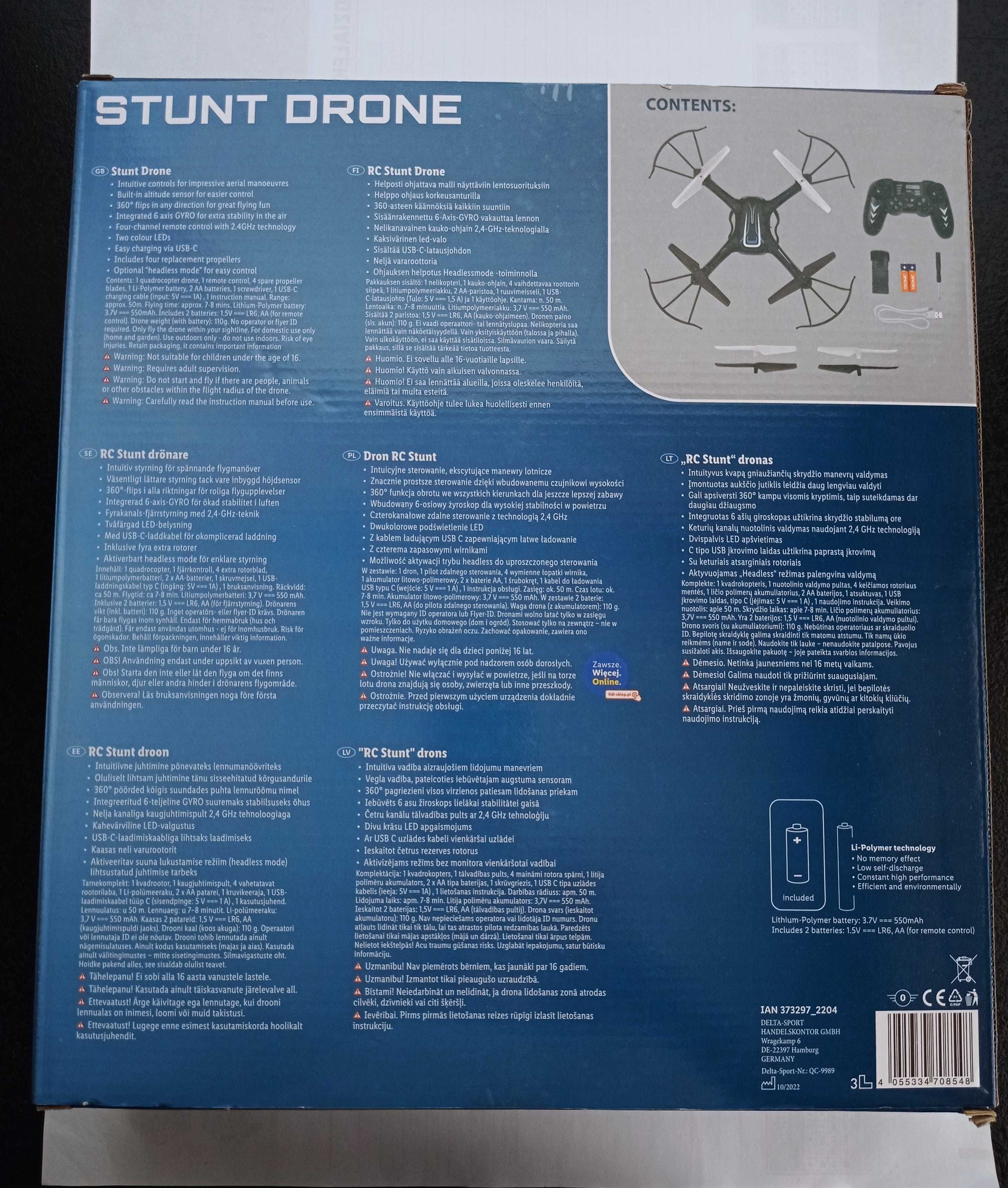 Dron RC Stunt 2.4 GHz