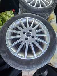 Felgi Borbet 17" 7j 4x100 z oponami Nokian 205/55 prod 05/22