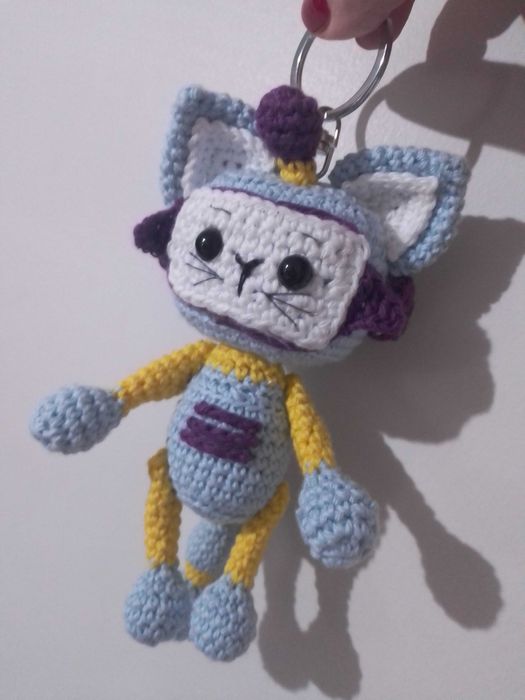 NOVO porta chaves gato robot
