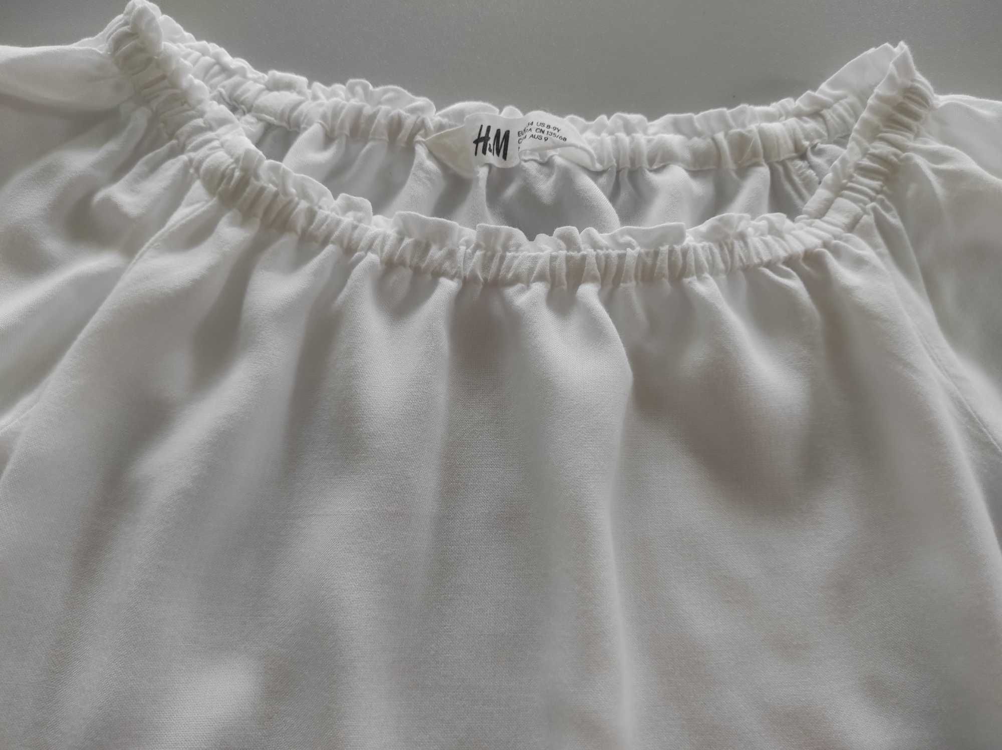 galowy elegancki zestaw na apel 134 reserved H&M biała bluzka