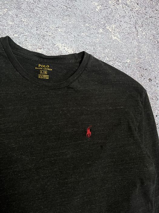 Черный премиальный лонгслив кофта мужская Polo Ralph Lauren (Оригинал)