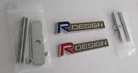 NOWY przykręcany na grill znaczek RDESIGN R Design emblemat 2 kolory