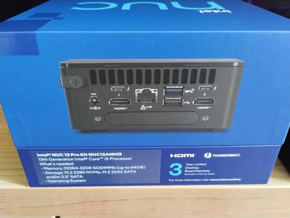 Intel NUC13Pro Kit NUC13ANHi5 32GB RAM, 2TB NVMe, Windows 11 Pro PL