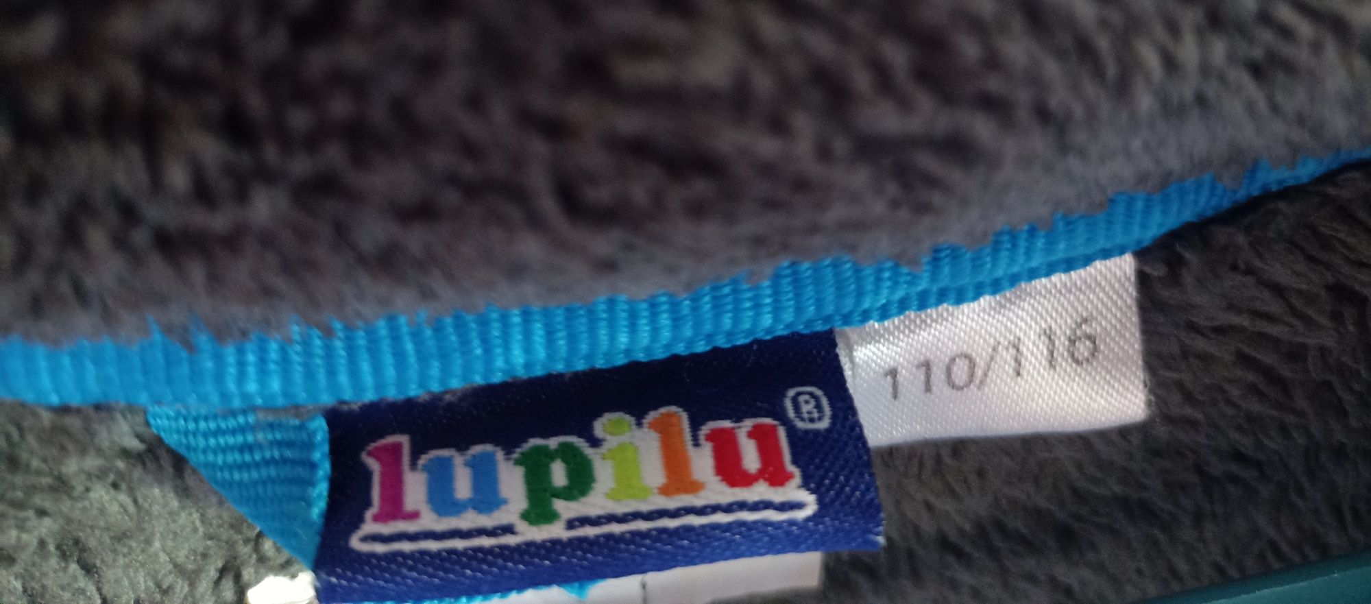 Grafitowa bluza na zamek, ciepła, polarowa Lidl lupilu 110/116