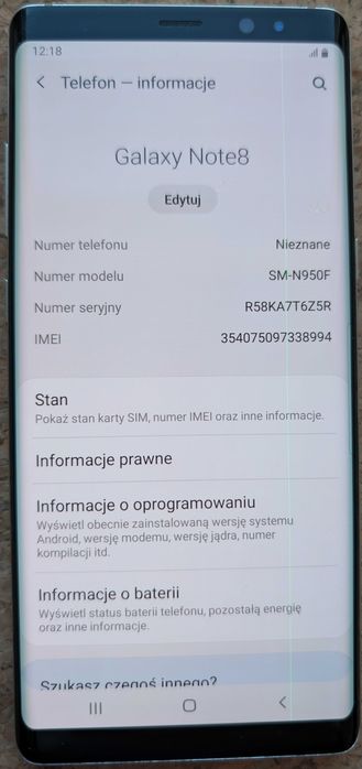 Samsung Galaxy Note 8 SM-N950F