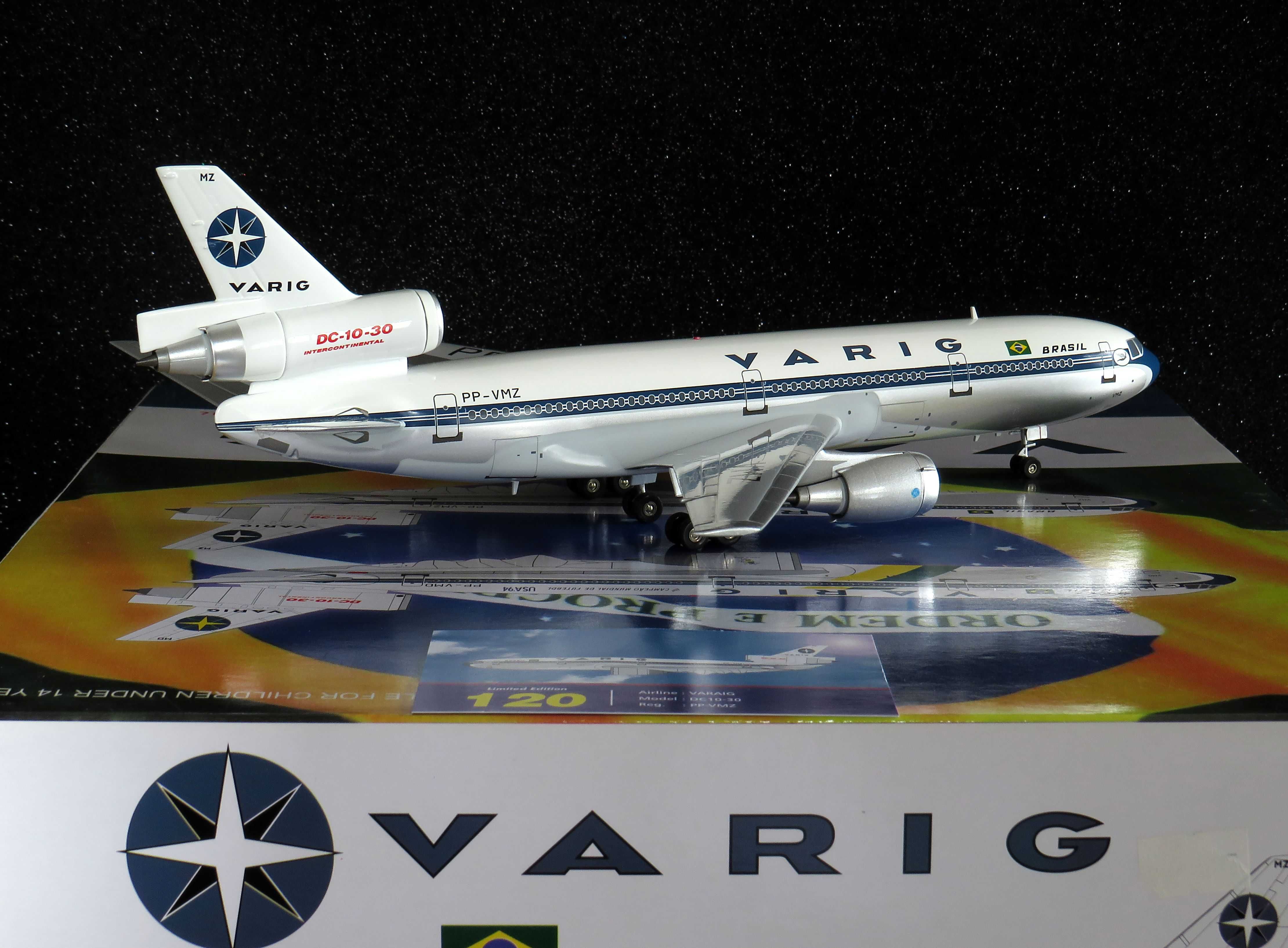 Varig DC-10-30 PP-VMZ extremamente raro, sold out desde 2011