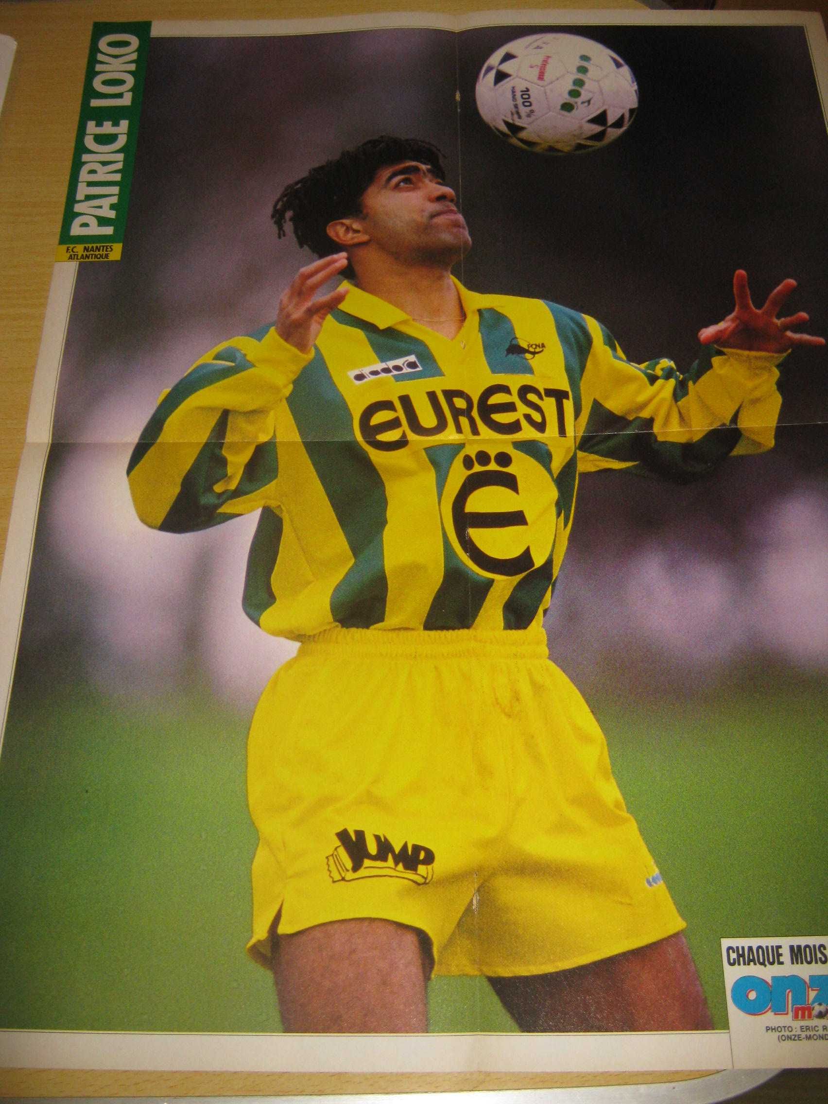 5 Posteres Futebol França Sauzee/PSG Nantes/Paille