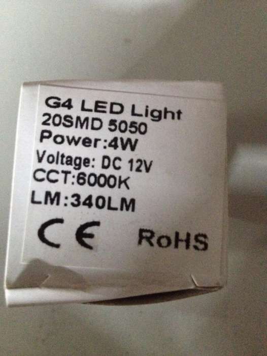 Lampadas G4 Led 4W e 2.4W nas cores 6000K e 3000K