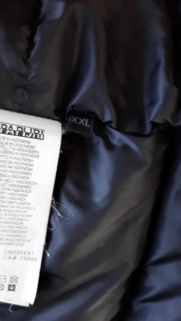 Mens Napapijri skidoo open long jacket winter full zip