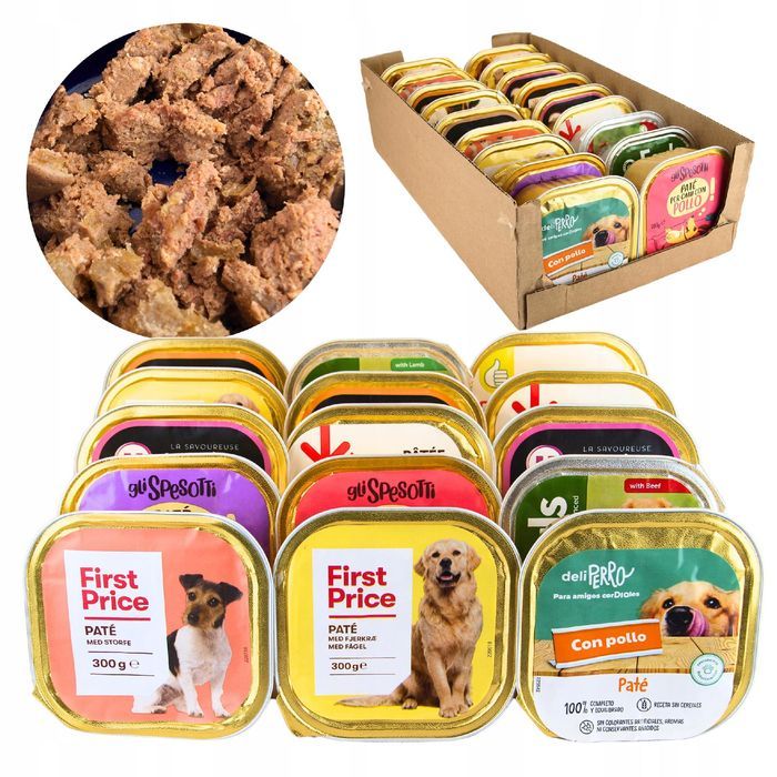 Karma Mokra Dla Psa Tacka Pasztet Mix 18X300G  Bezzbożowa Bez Kurczaka