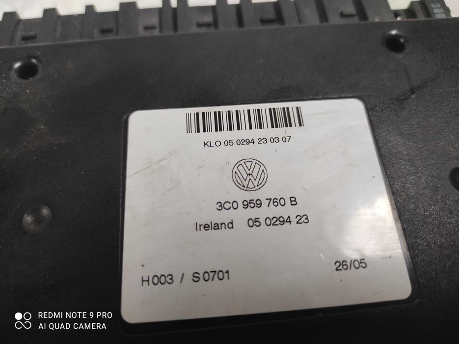 VW Passat b6 moduł sterownik fotela oryginał gwarancja