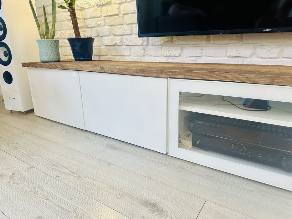 Ikea Besta fronty białe połysk 60x38 5szt komplet