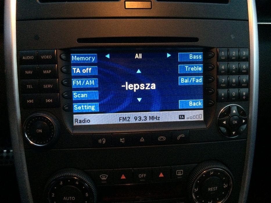 Mercedes B klasa W245 A klasa W169 RADIO NAWIGACJA duży comand dvd