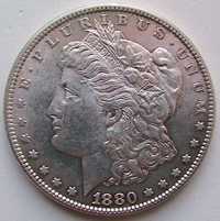 США 1 доллар 1880 Доллар Моргана Morgan Dollar Серебро