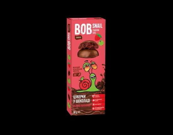 Bob Snail цукерки 30г в молочному та чорному шоколаді