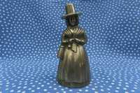 Статуетка Колокольчик дзвіночок Леді в капелюсі (блиск) латунь