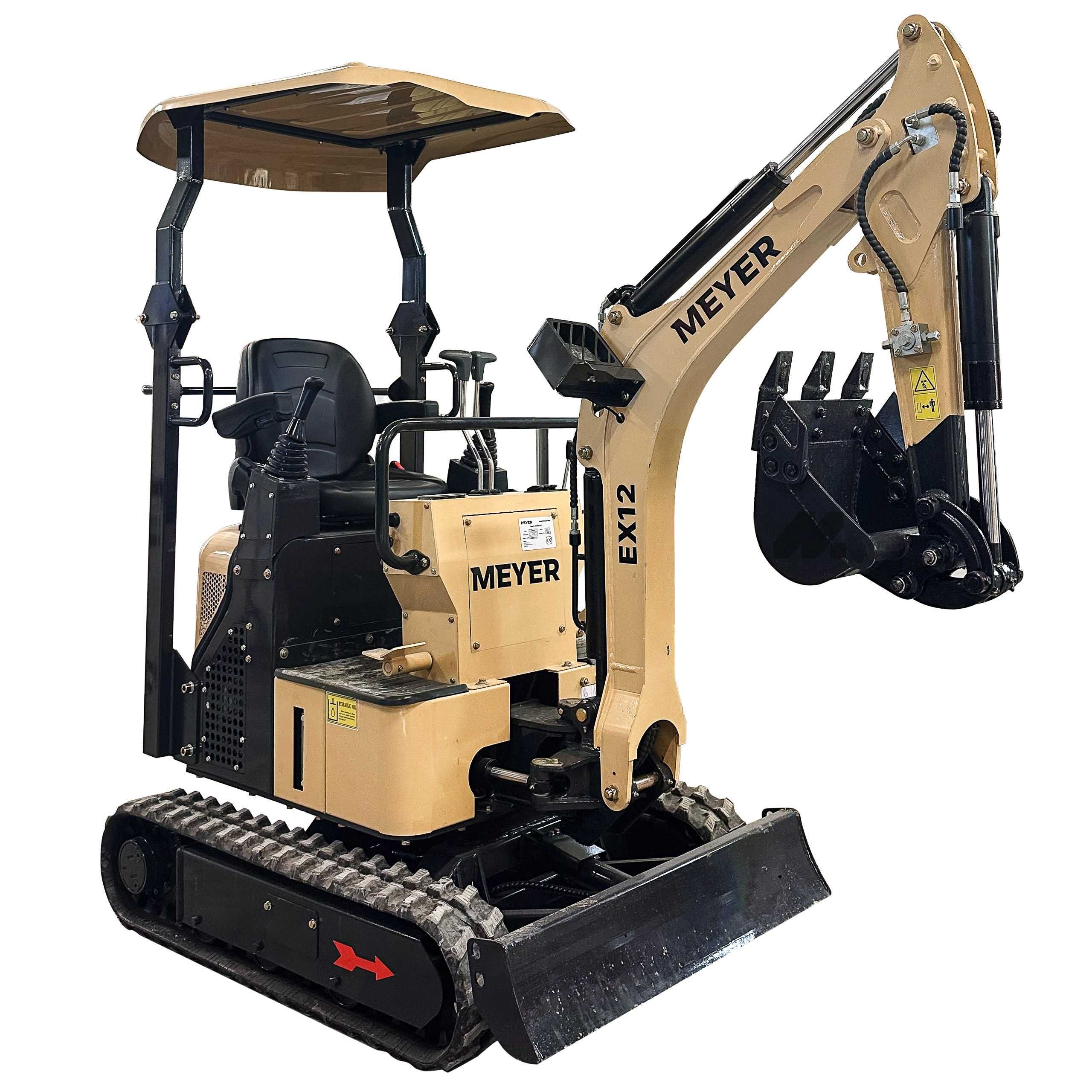 Minikoparka Meyer EX12 - silnik YANMAR, pompa PARKER jak JCB CAT
