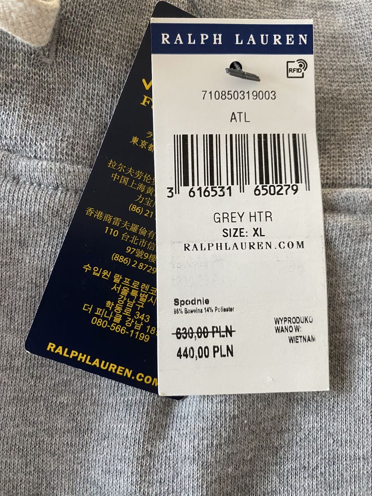 POLO RALPH LAUREN Nowe spodnie dresowe rozmiar XL
