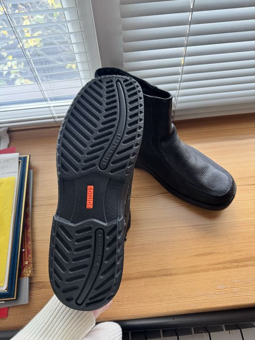 Чоботи чоловічі - великий розмір, 32см - натуральна шкіра, овчина