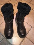 Buty zimowe, skórzane, roz. 37