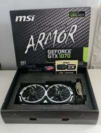 MSI GeForce GTX 1070 ARMOR 8G OC 8GB DDR5 256bit używana