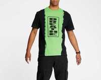 PLEASURES Breathe Split Dye T-Shirt - Kolor Czarny / Zielony