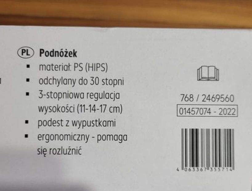 Podnóżek pod biurko Hansa Eduardo