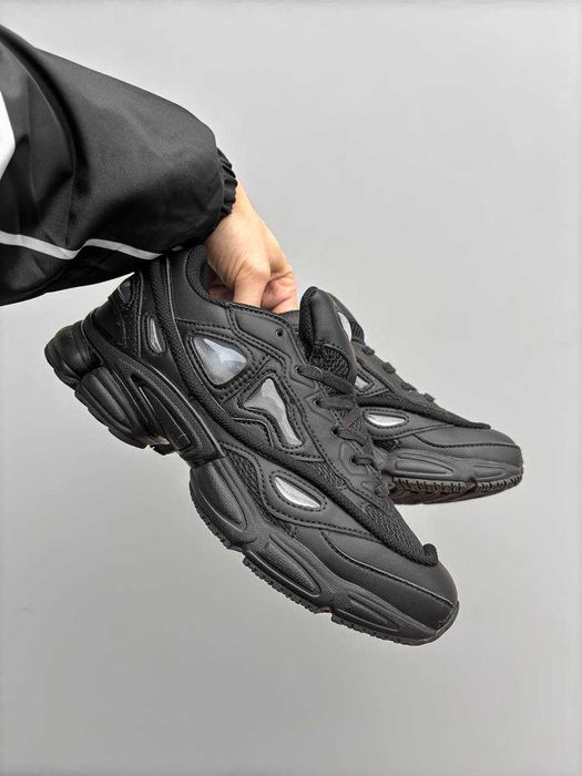 Кросівки Adidas x Raf Simons Ozweego III Black / кроси Раф Сімонс чорн