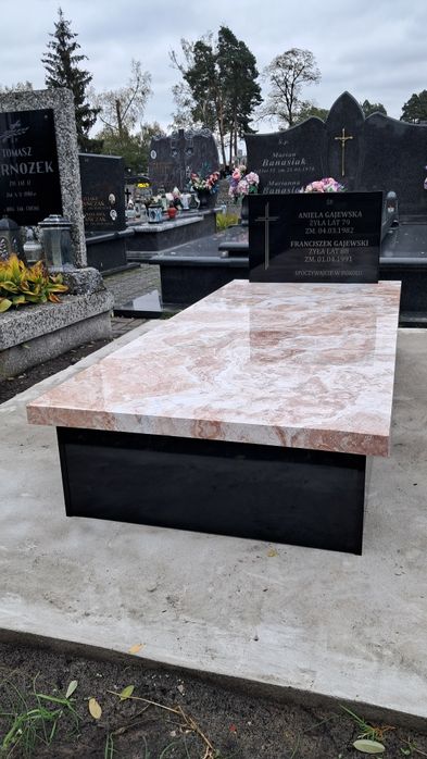 Nowoczesne Tanie Nagrobki Kompozytowe 6099 zł z montażem Cały Kraj.