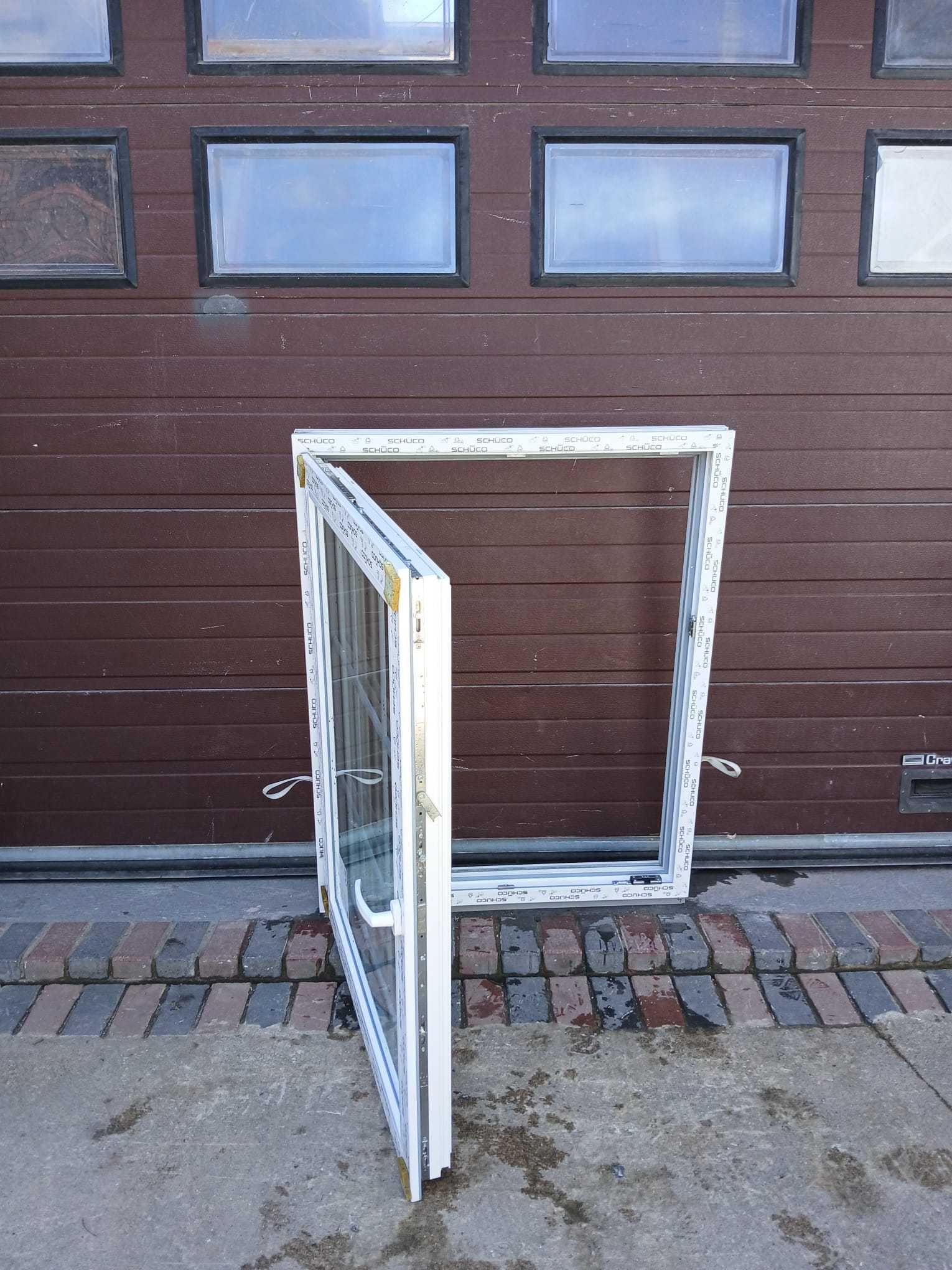 Nowe okno trzyszybowe z szprosami SCHÜCO 110x132 pcv DOWÓZ CAŁY KRAJ