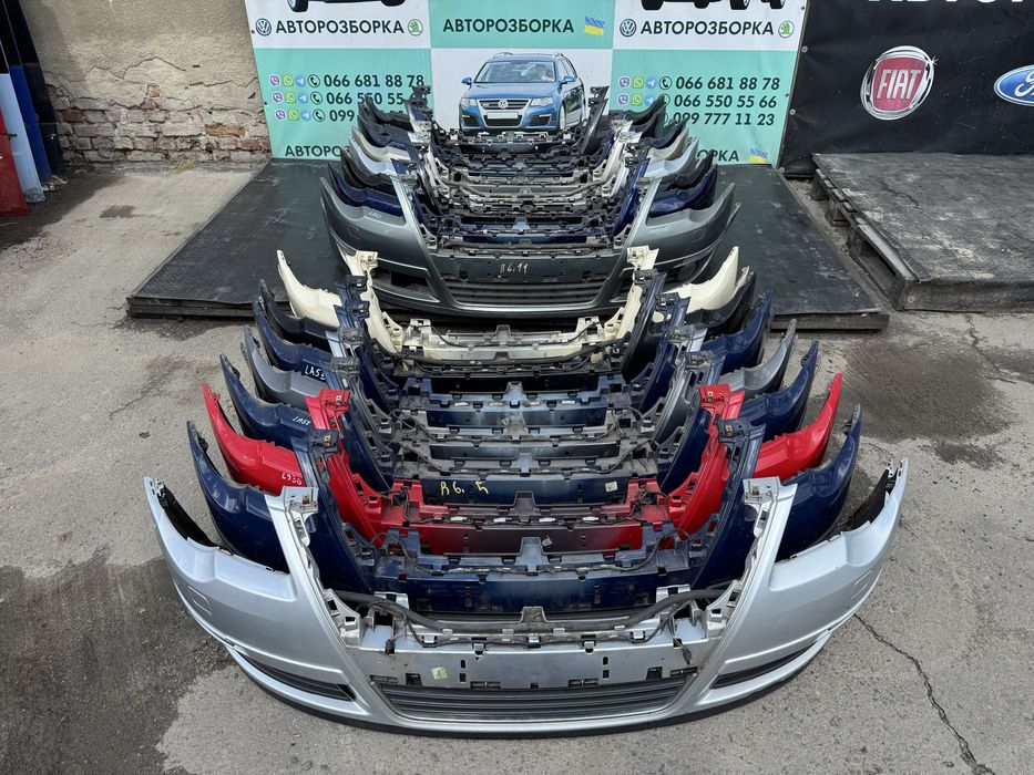 бампер передній фольксваген пассат б6 бампер passat b6 la7w la7t lc9x