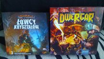 Dwie gry planszowe Łowcy kryształów + Dwergar (PRZECENA)
